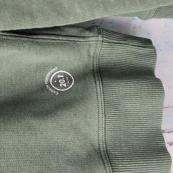 Allbirds R&R Rest and Relaxation Green Crewneck Sweatshirt Long Sleeve - Picture 4 of 8